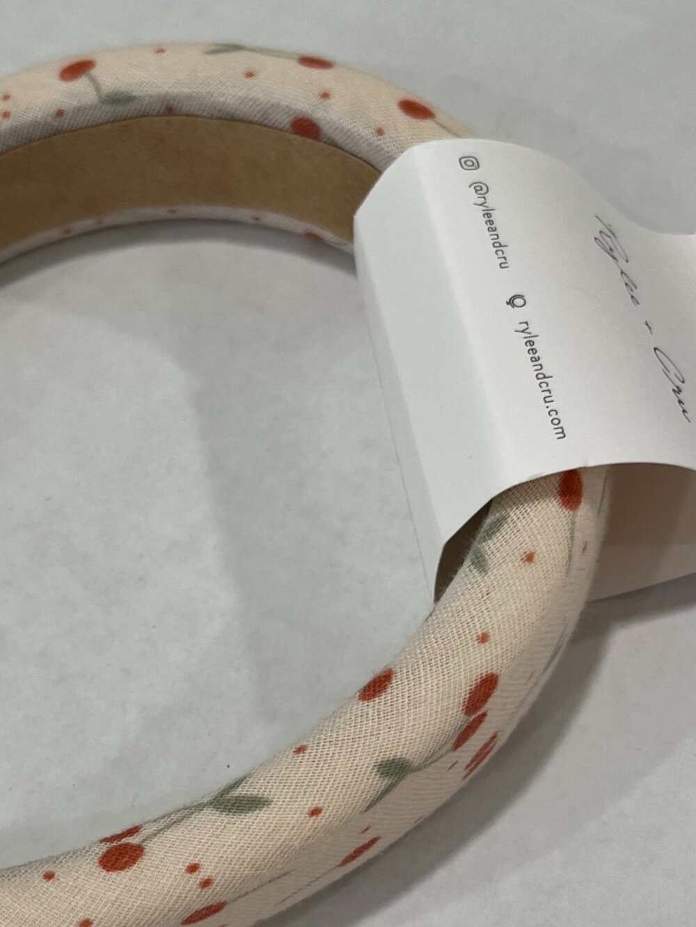Girl - NWT - Rylee + Cru Padded Cherries Headband